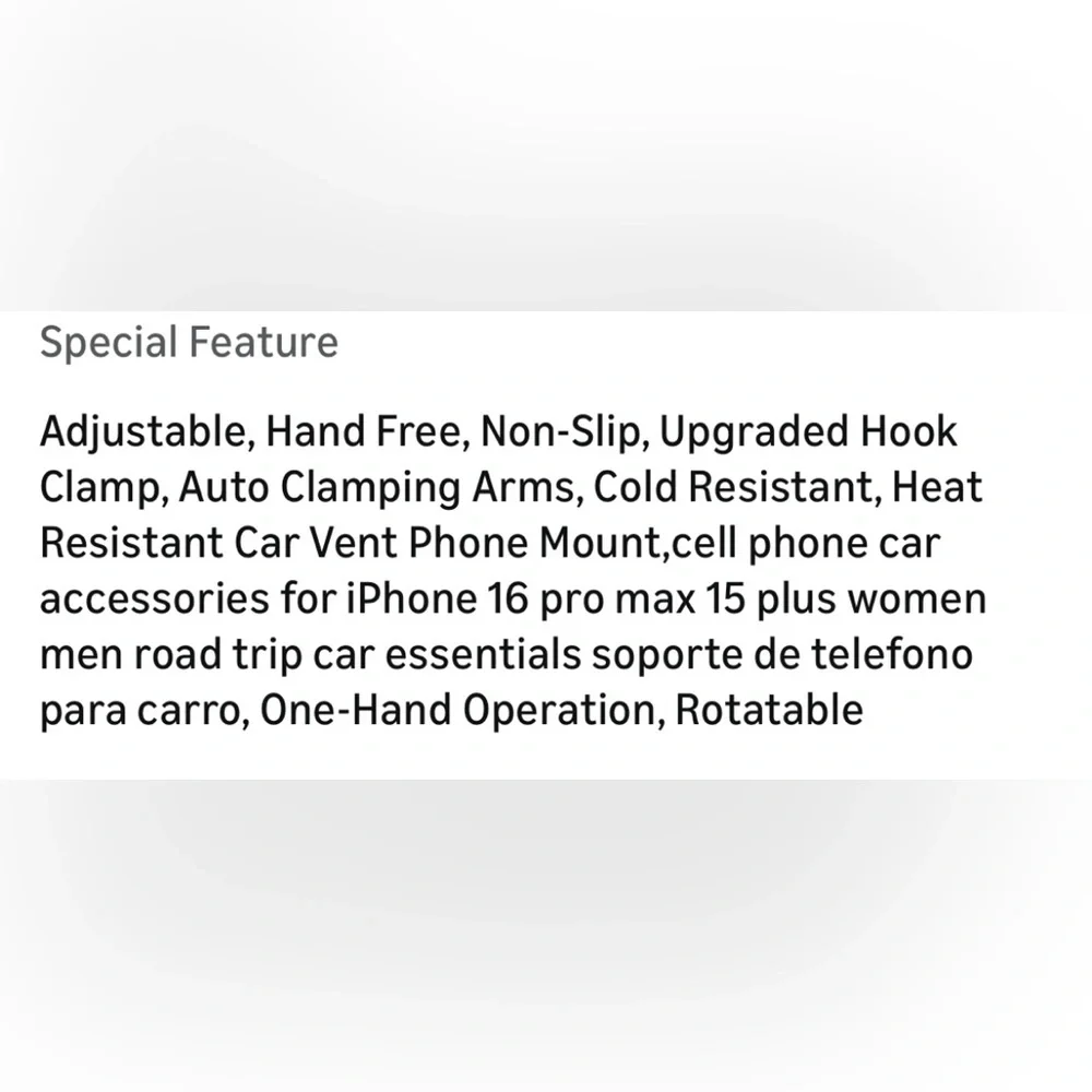 AINOPE for iPhone 17 Pro Max Car Mount Phone Holder NEW